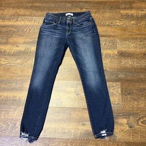 BKE Stella Slim Fit Low Rise Ankle Tall Jeans Womens 29x29 Stretch Whiskered